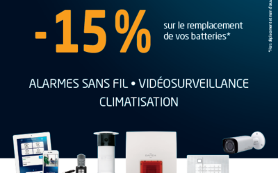 PROMOTION BATTERIES ALARME